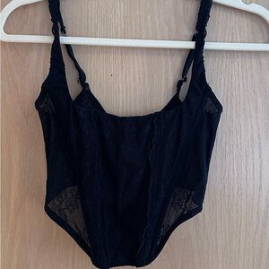 Urban Outfitters Out From Under Black Lace Corset